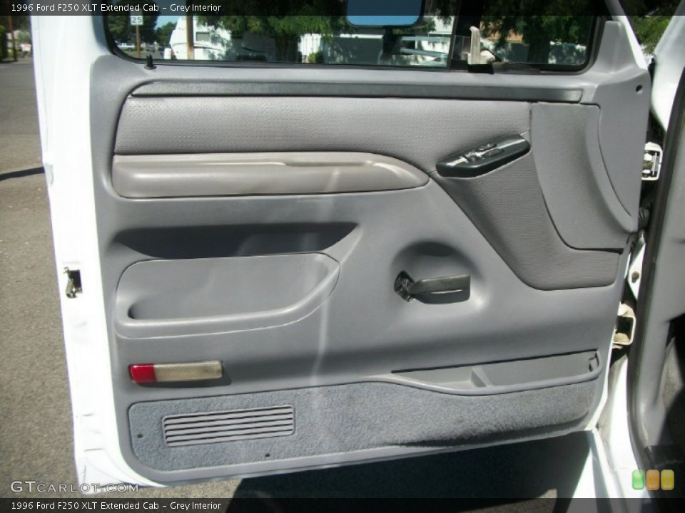 Grey Interior Door Panel for the 1996 Ford F250 XLT Extended Cab #83806309