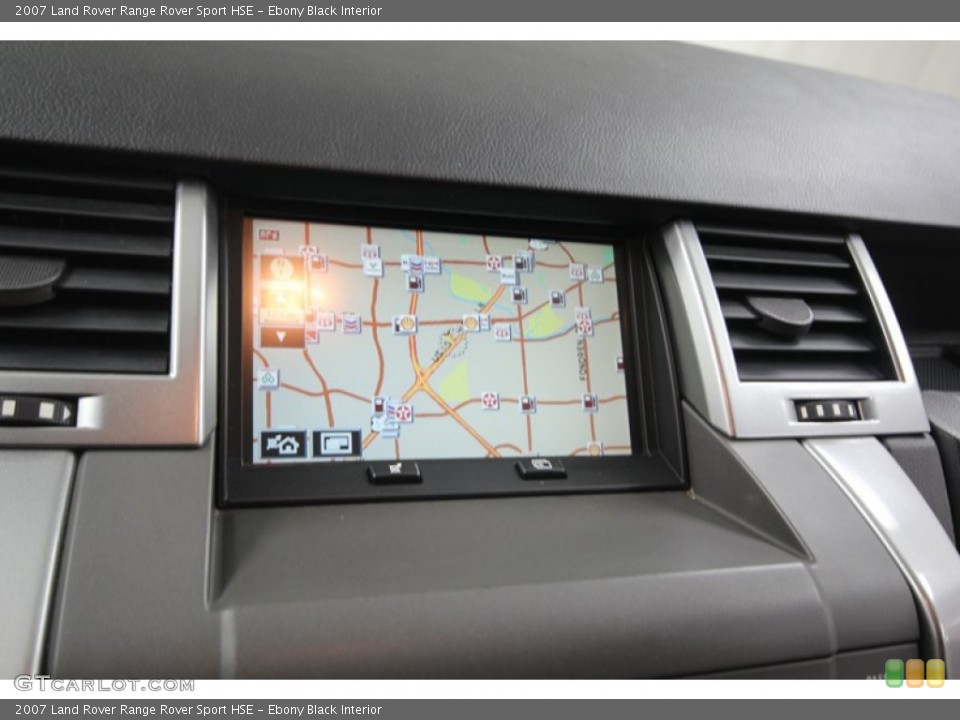 Ebony Black Interior Navigation for the 2007 Land Rover Range Rover Sport HSE #83807200