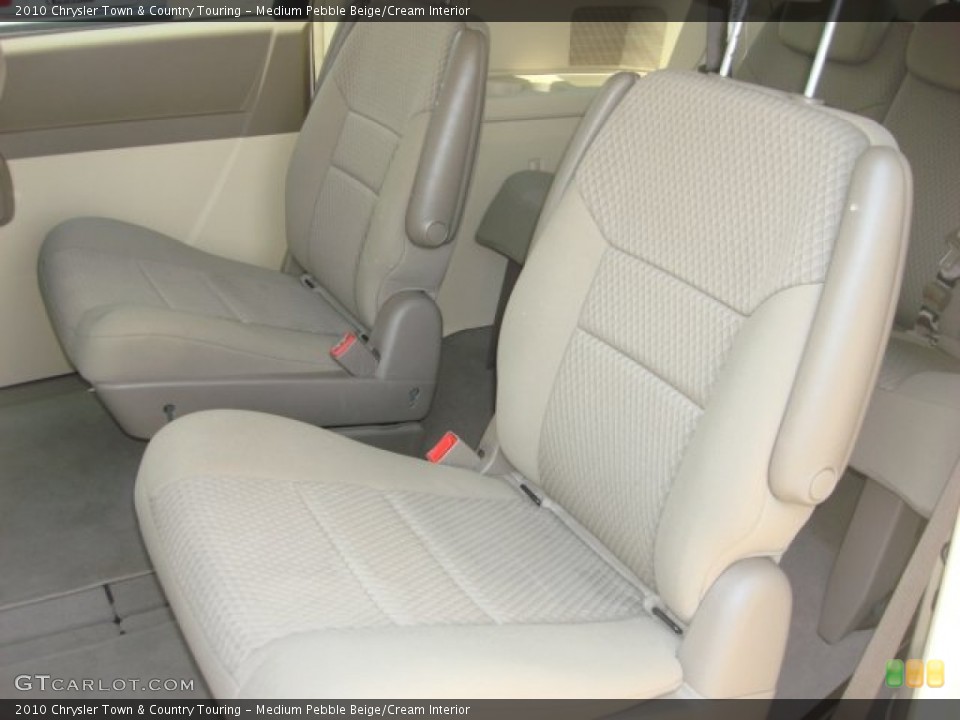 Medium Pebble Beige/Cream Interior Rear Seat for the 2010 Chrysler Town & Country Touring #83807662