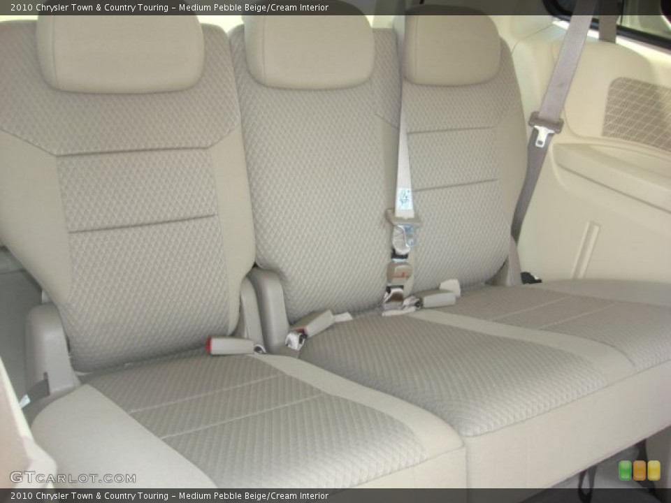Medium Pebble Beige/Cream Interior Rear Seat for the 2010 Chrysler Town & Country Touring #83807770