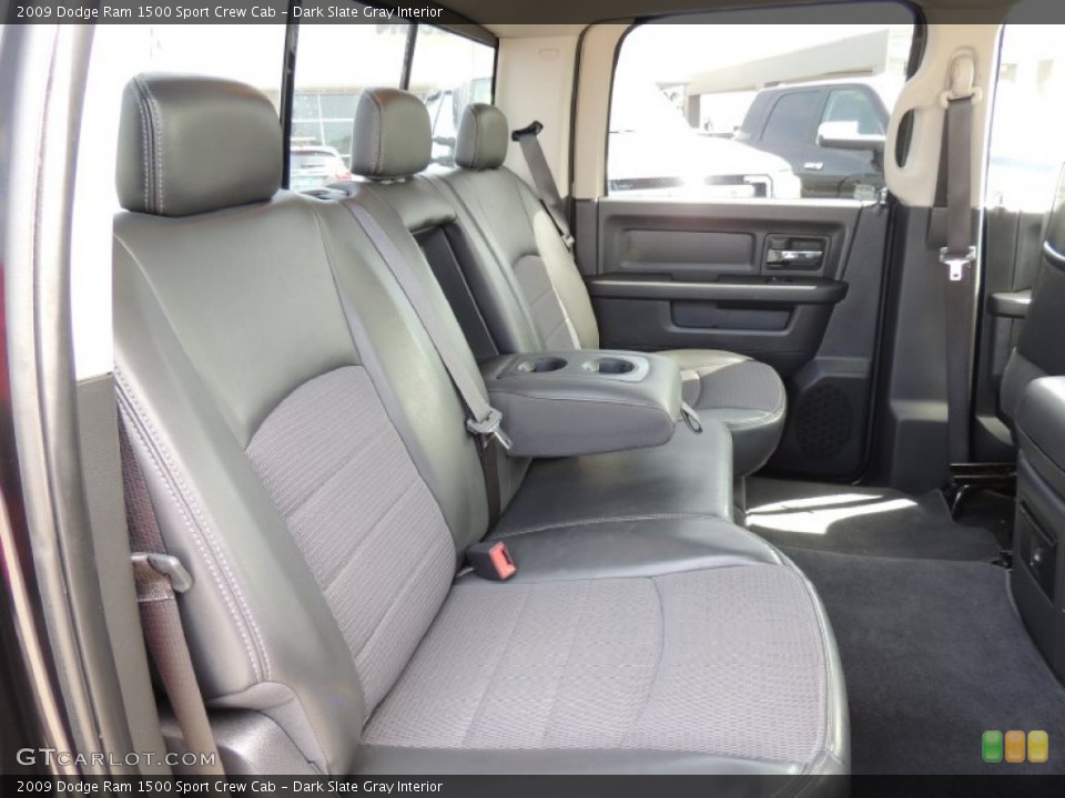 Dark Slate Gray Interior Rear Seat for the 2009 Dodge Ram 1500 Sport Crew Cab #83811103