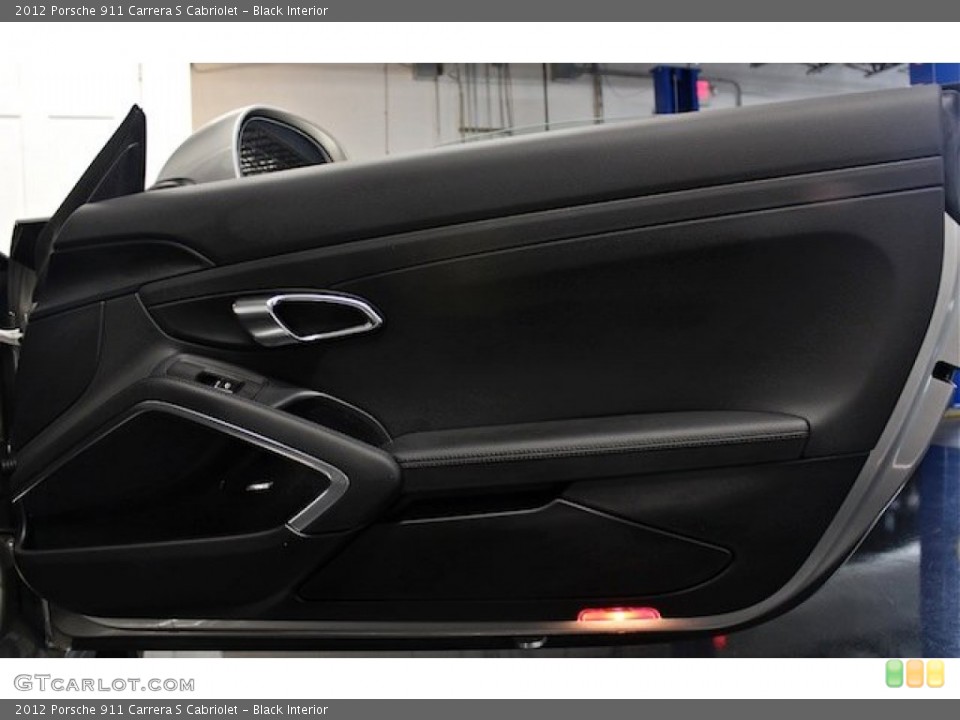 Black Interior Door Panel for the 2012 Porsche 911 Carrera S Cabriolet #83811358