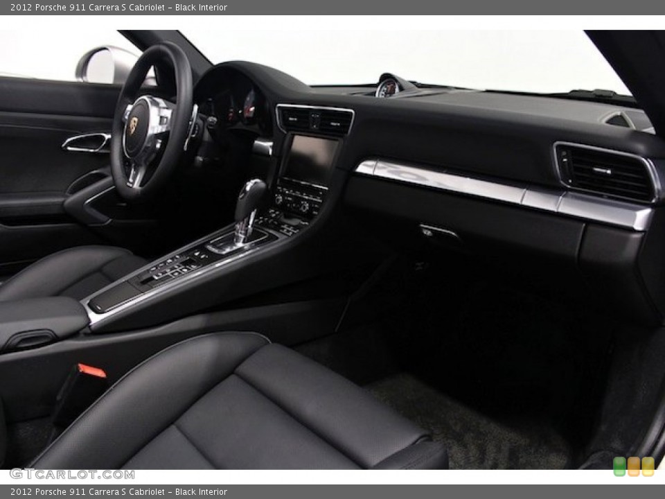 Black Interior Dashboard for the 2012 Porsche 911 Carrera S Cabriolet #83811592