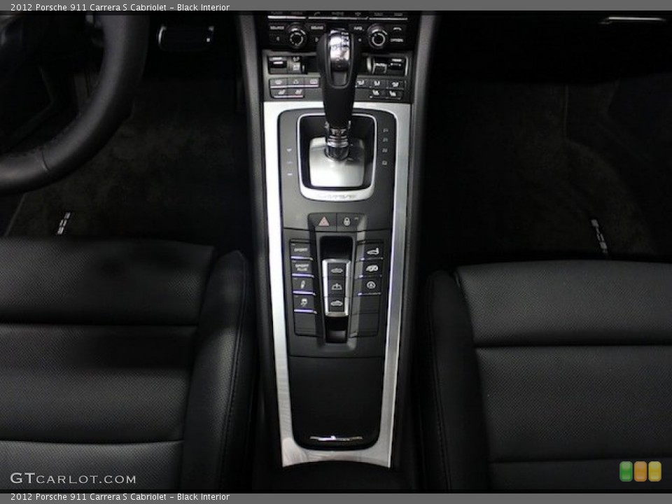 Black Interior Controls for the 2012 Porsche 911 Carrera S Cabriolet #83811766