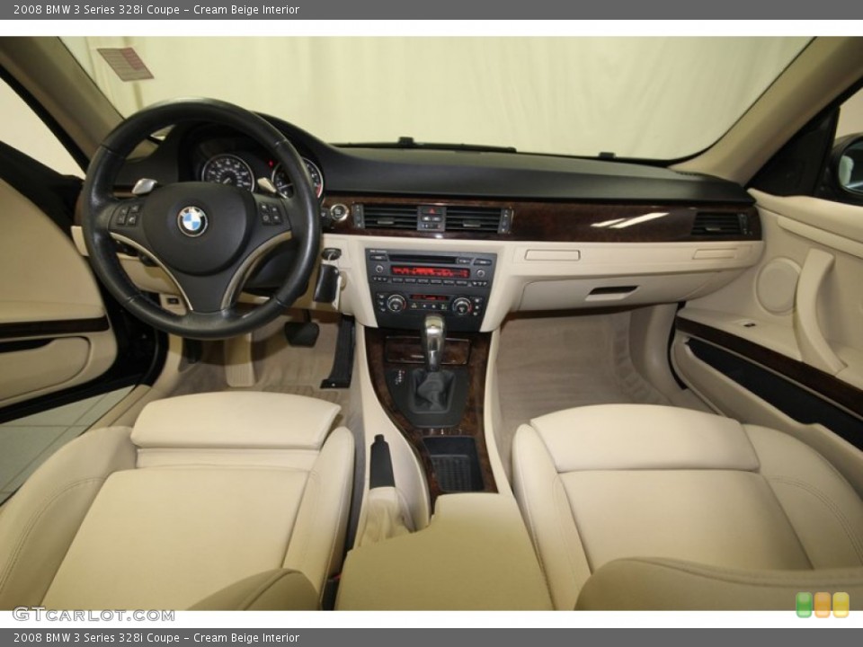 Cream Beige Interior Dashboard for the 2008 BMW 3 Series 328i Coupe #83812456
