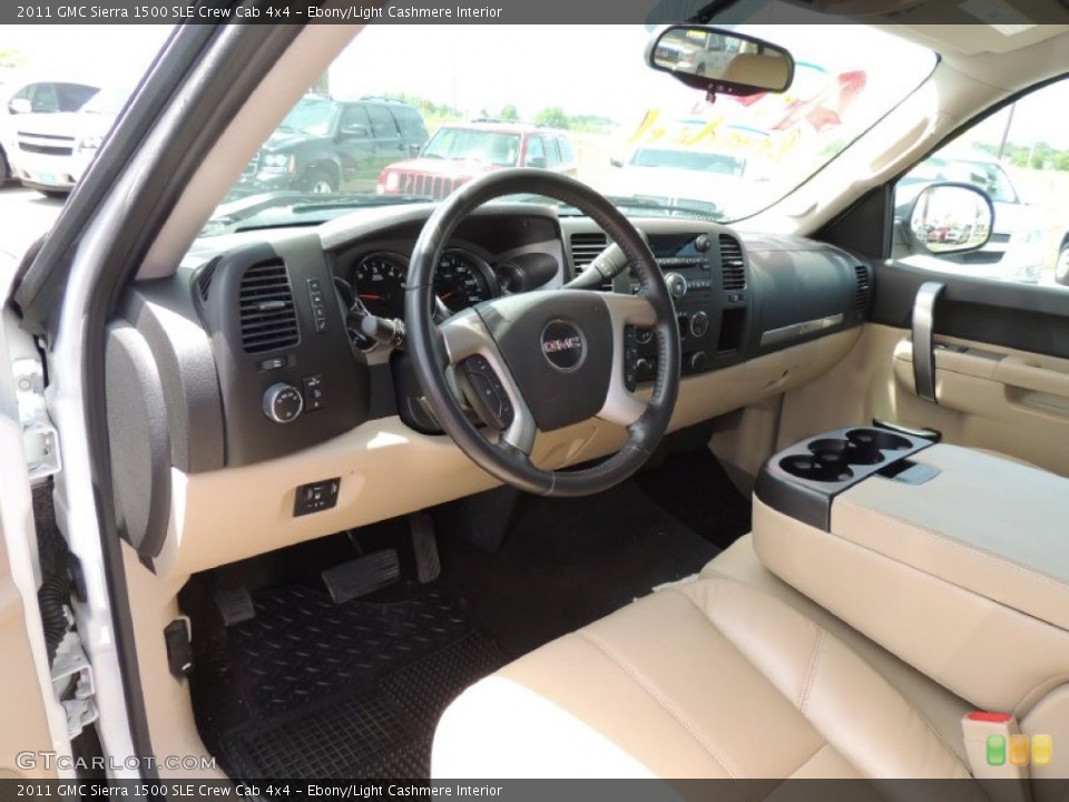 Ebony/Light Cashmere Interior Prime Interior for the 2011 GMC Sierra 1500 SLE Crew Cab 4x4 #83812525