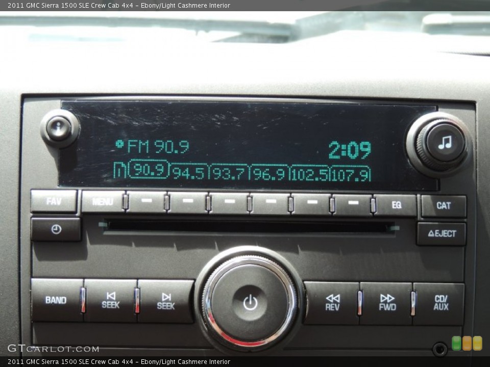 Ebony/Light Cashmere Interior Audio System for the 2011 GMC Sierra 1500 SLE Crew Cab 4x4 #83812657