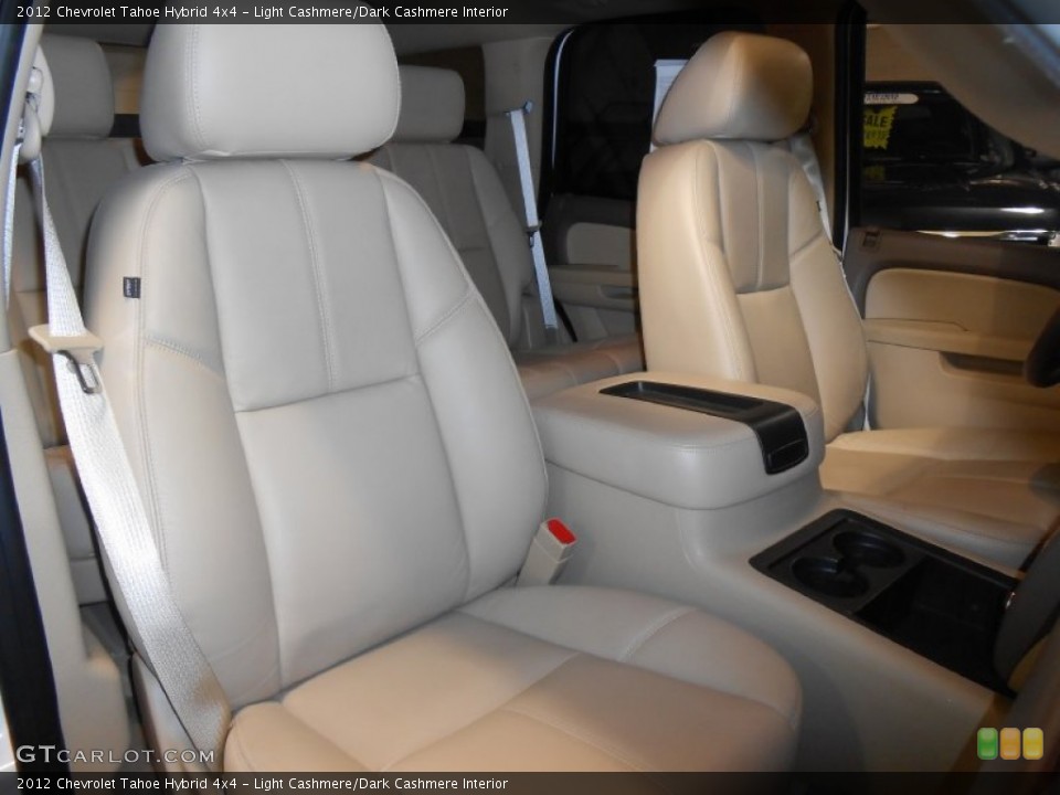 Light Cashmere/Dark Cashmere Interior Front Seat for the 2012 Chevrolet Tahoe Hybrid 4x4 #83813506