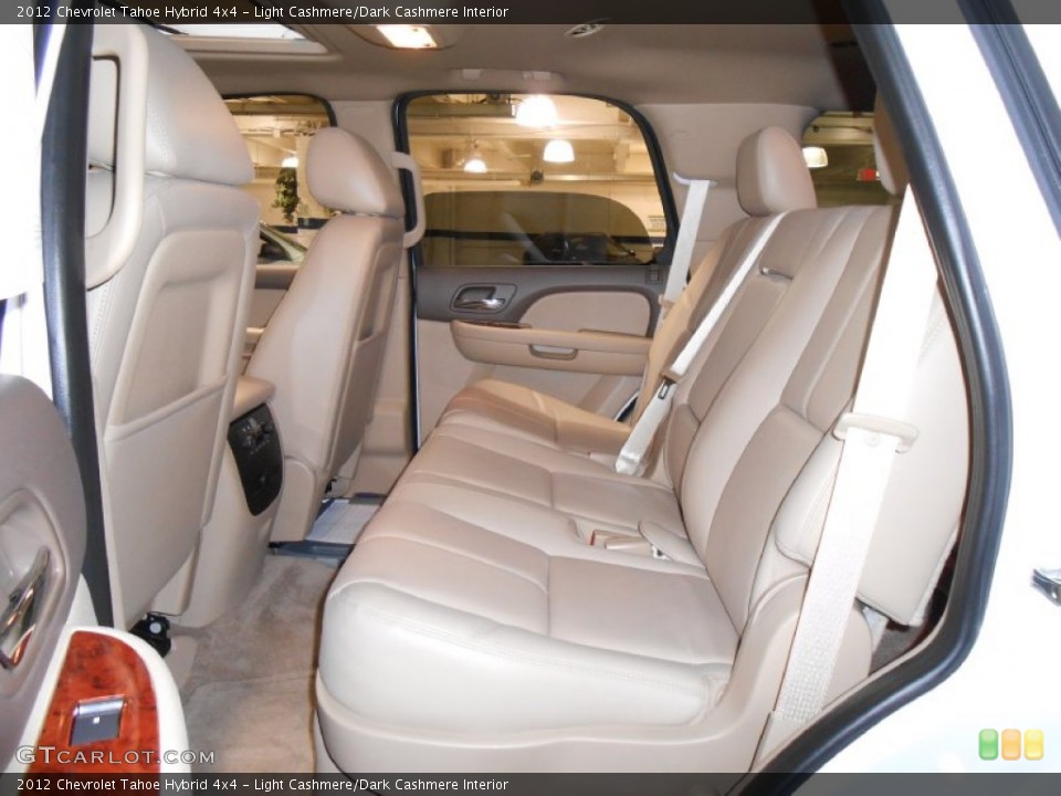Light Cashmere/Dark Cashmere Interior Rear Seat for the 2012 Chevrolet Tahoe Hybrid 4x4 #83813578