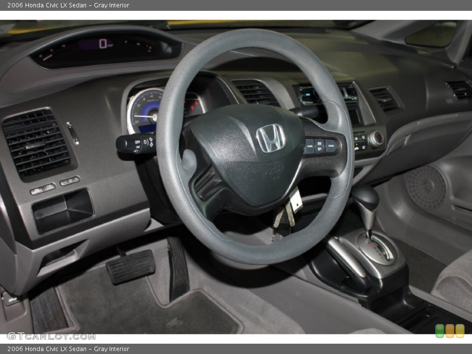 Gray Interior Dashboard for the 2006 Honda Civic LX Sedan #83817076