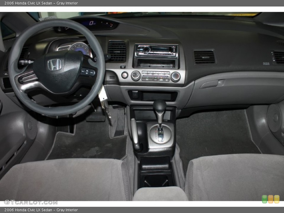 Gray Interior Dashboard for the 2006 Honda Civic LX Sedan #83817415