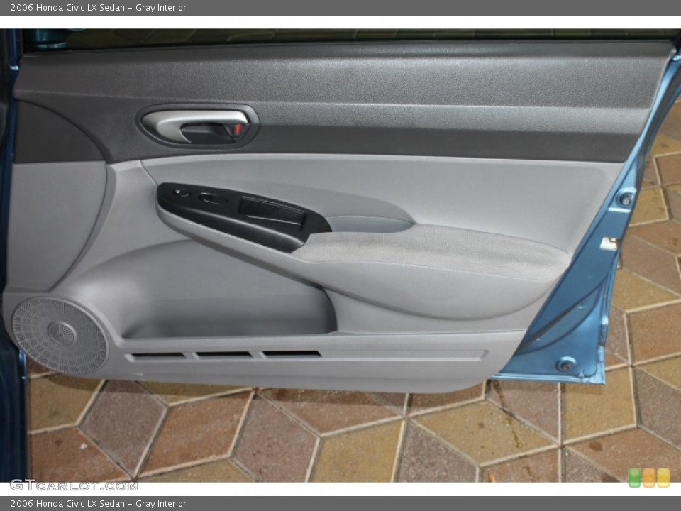 Gray Interior Door Panel for the 2006 Honda Civic LX Sedan #83817562