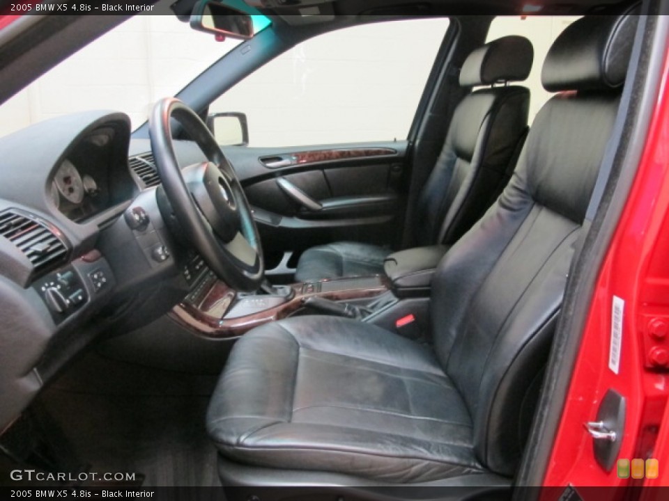 Black 2005 BMW X5 Interiors