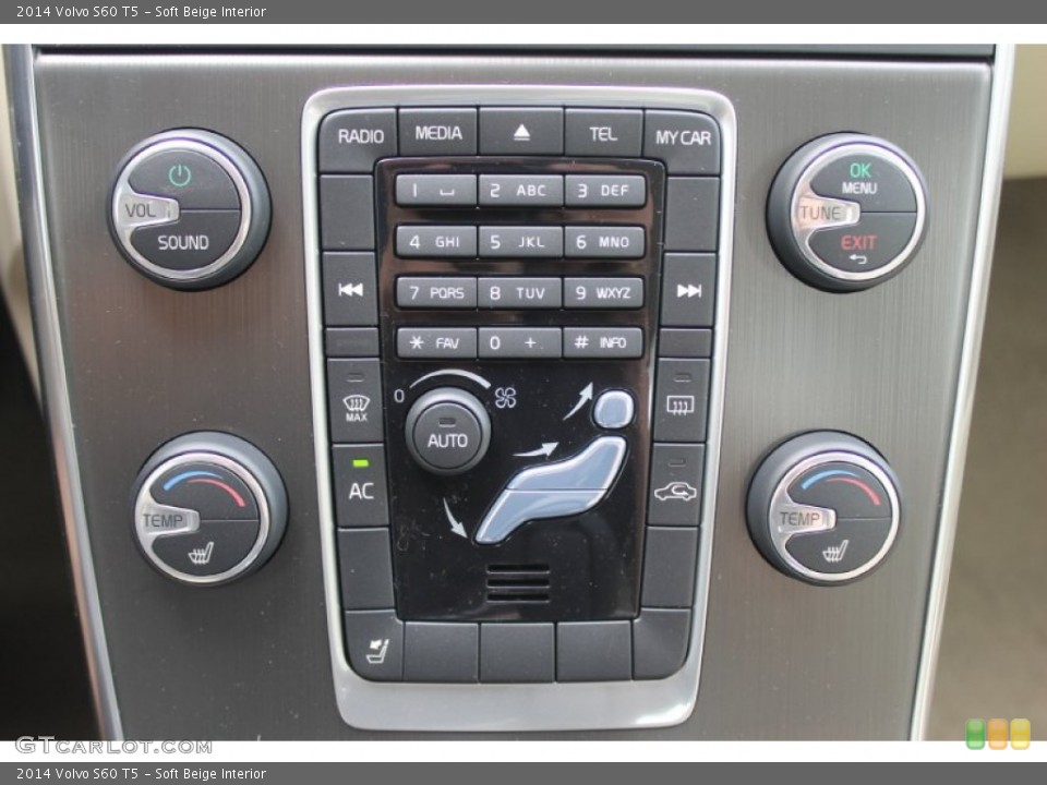 Soft Beige Interior Controls for the 2014 Volvo S60 T5 #83817651
