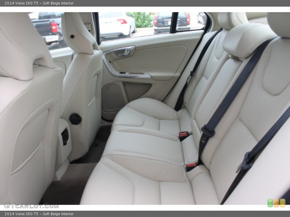 Soft Beige Interior Rear Seat for the 2014 Volvo S60 T5 #83817799