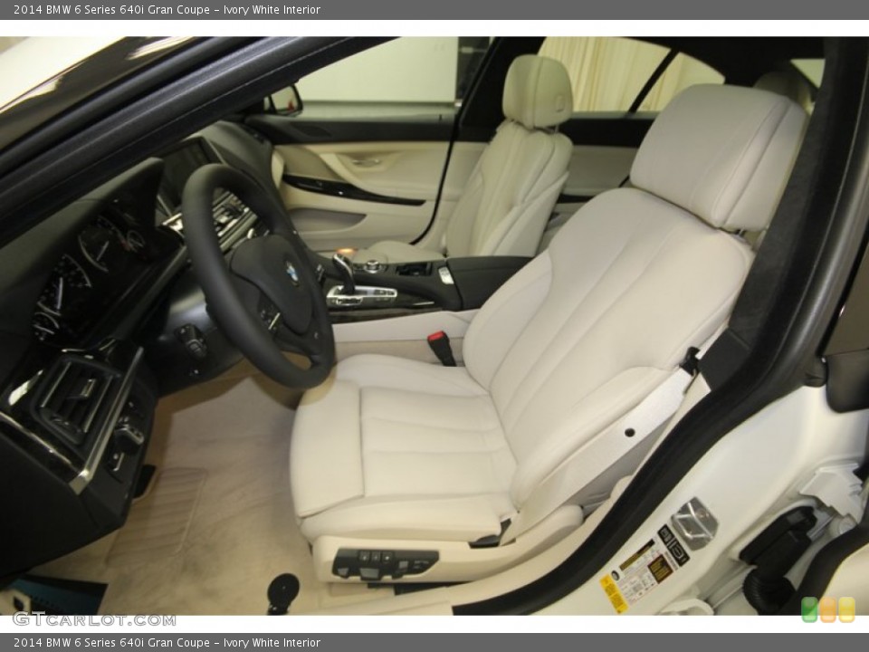 Ivory White Interior Front Seat for the 2014 BMW 6 Series 640i Gran Coupe #83817880