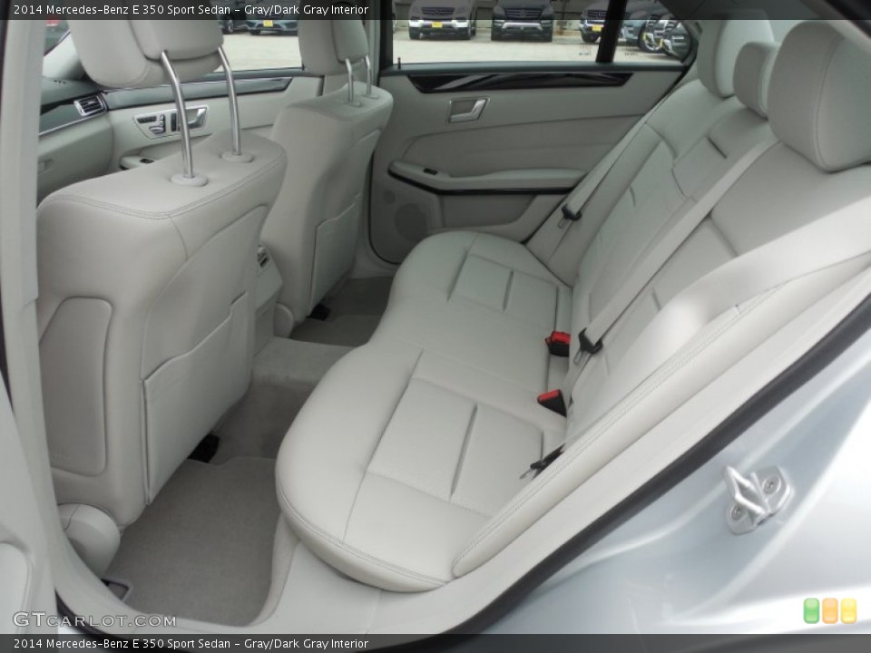 Gray/Dark Gray Interior Rear Seat for the 2014 Mercedes-Benz E 350 Sport Sedan #83818129