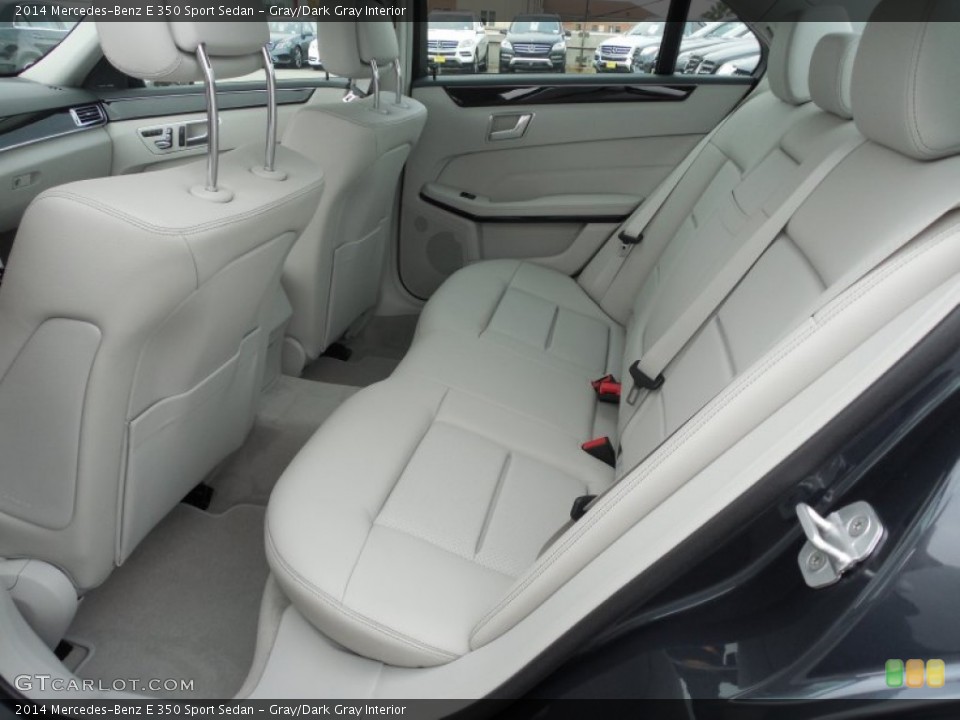 Gray/Dark Gray Interior Rear Seat for the 2014 Mercedes-Benz E 350 Sport Sedan #83818408