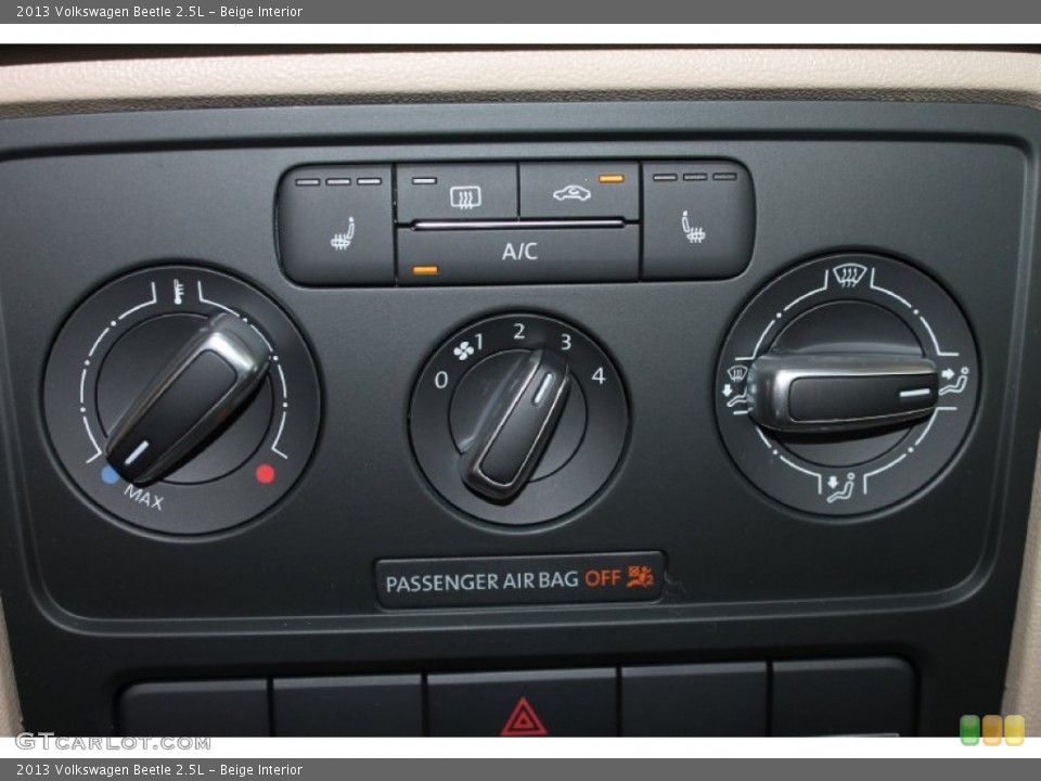 Beige Interior Controls for the 2013 Volkswagen Beetle 2.5L #83820133