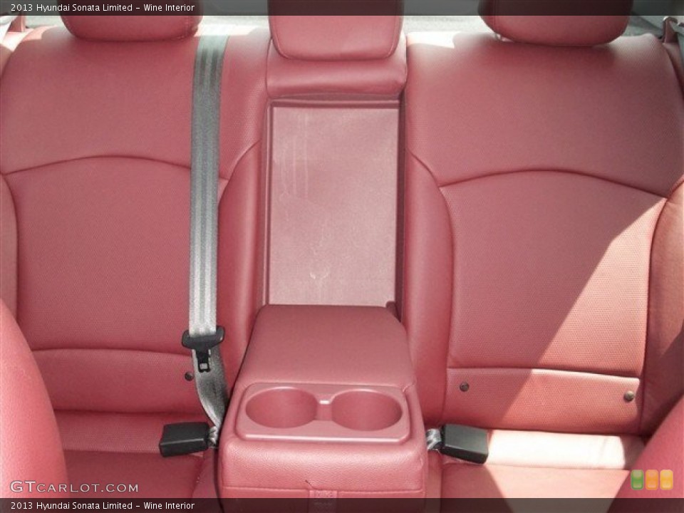 Wine Interior Rear Seat for the 2013 Hyundai Sonata Limited #83821728