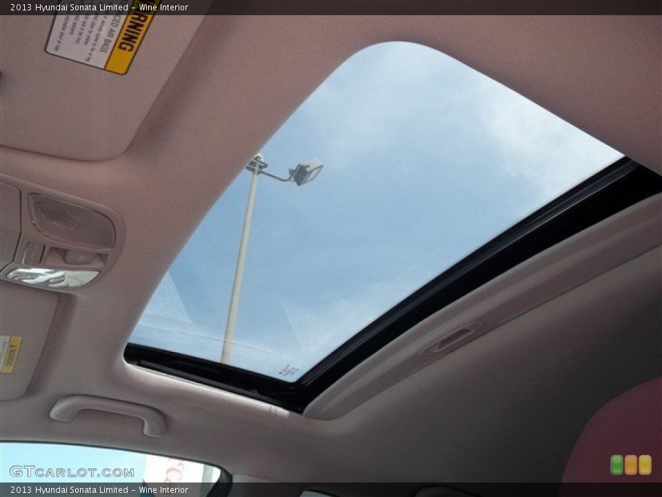 Wine Interior Sunroof for the 2013 Hyundai Sonata Limited #83821780