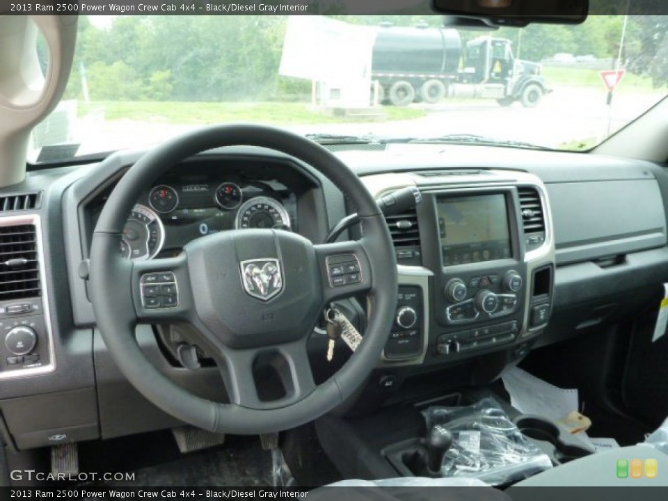 Black/Diesel Gray Interior Dashboard for the 2013 Ram 2500 Power Wagon Crew Cab 4x4 #83823910