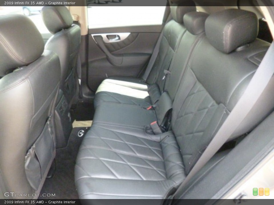 Graphite Interior Rear Seat for the 2009 Infiniti FX 35 AWD #83824687