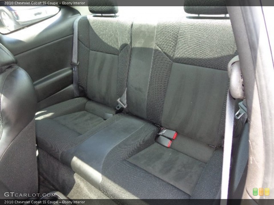Ebony Interior Rear Seat for the 2010 Chevrolet Cobalt SS Coupe #83825107