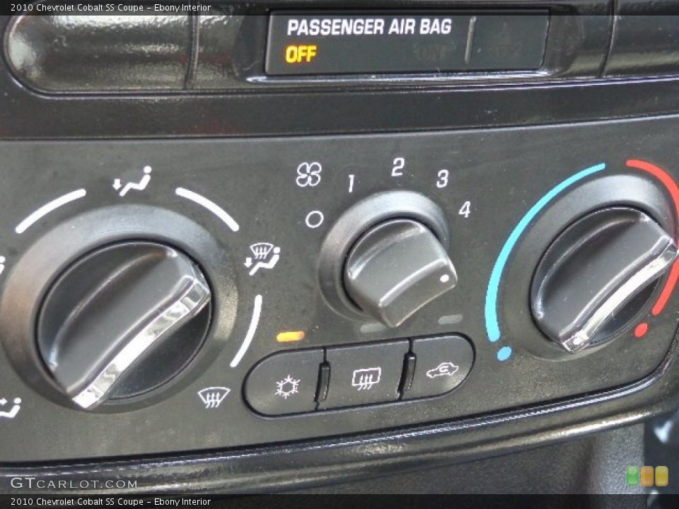 Ebony Interior Controls for the 2010 Chevrolet Cobalt SS Coupe #83825221
