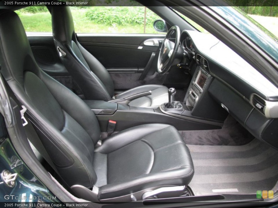 Black Interior Front Seat for the 2005 Porsche 911 Carrera Coupe #83827765