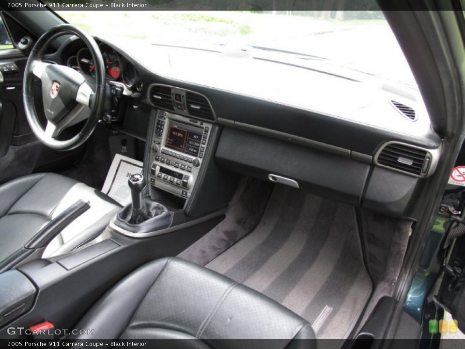 Black Interior Dashboard for the 2005 Porsche 911 Carrera Coupe #83827801