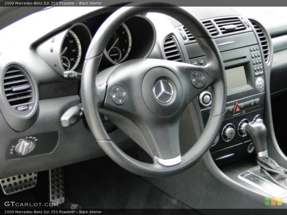 Black Interior Steering Wheel for the 2009 Mercedes-Benz SLK 350 Roadster #83828215