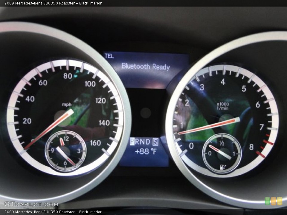 Black Interior Gauges for the 2009 Mercedes-Benz SLK 350 Roadster #83828275