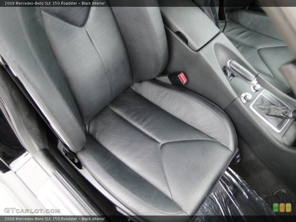 Black Interior Front Seat for the 2009 Mercedes-Benz SLK 350 Roadster #83828305