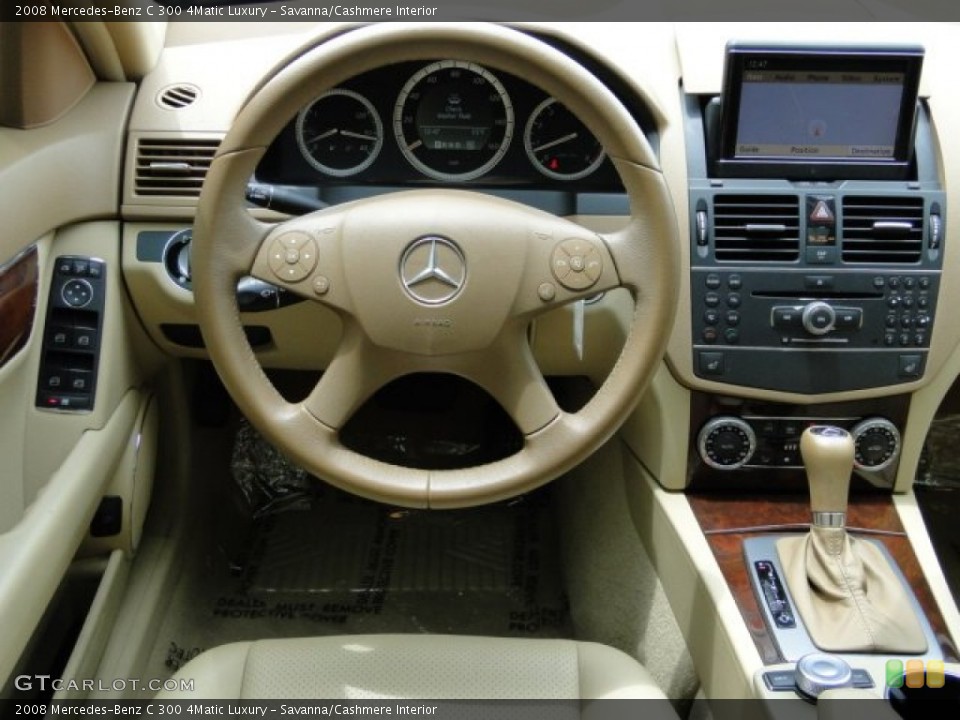 Savanna/Cashmere Interior Dashboard for the 2008 Mercedes-Benz C 300 4Matic Luxury #83829034