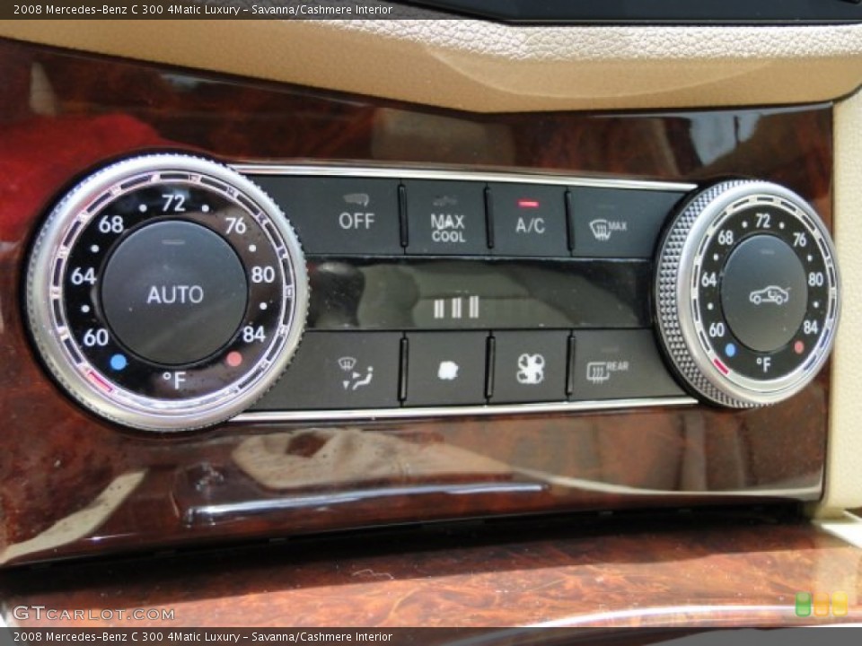 Savanna/Cashmere Interior Controls for the 2008 Mercedes-Benz C 300 4Matic Luxury #83829094