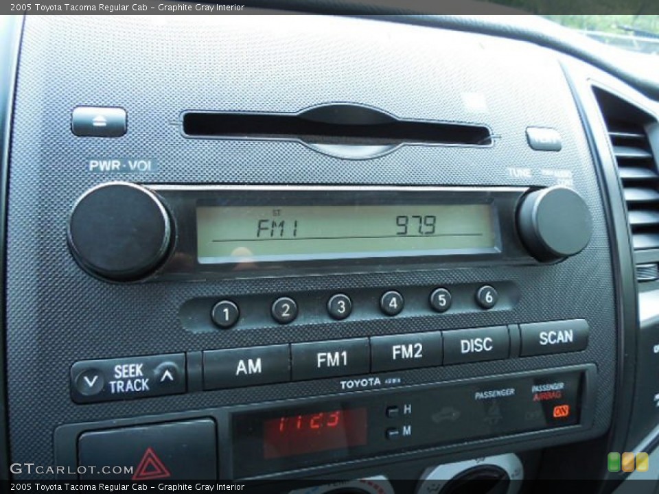 Graphite Gray Interior Audio System for the 2005 Toyota Tacoma Regular Cab #83829697