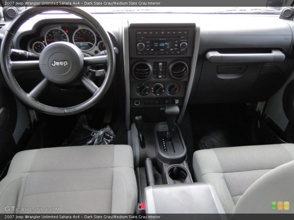 Dark Slate Gray/Medium Slate Gray Interior Dashboard for the 2007 Jeep Wrangler Unlimited Sahara 4x4 #83829862