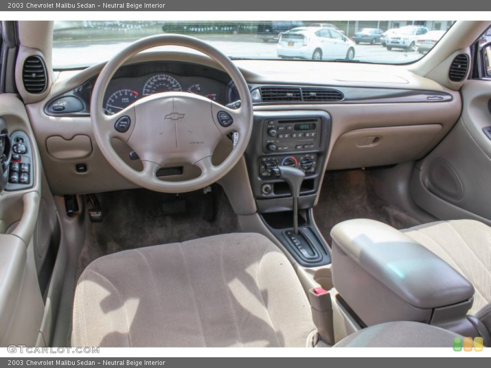 Neutral Beige Interior Prime Interior for the 2003 Chevrolet Malibu Sedan #83829886