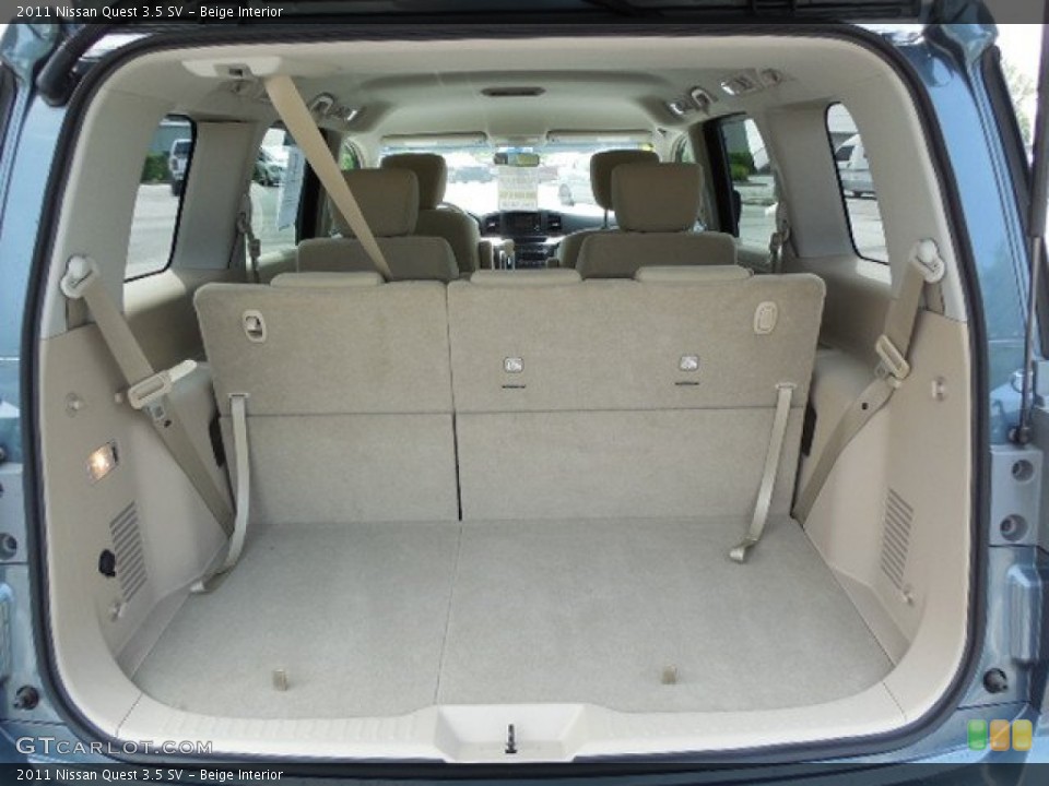 Beige Interior Trunk for the 2011 Nissan Quest 3.5 SV #83830330