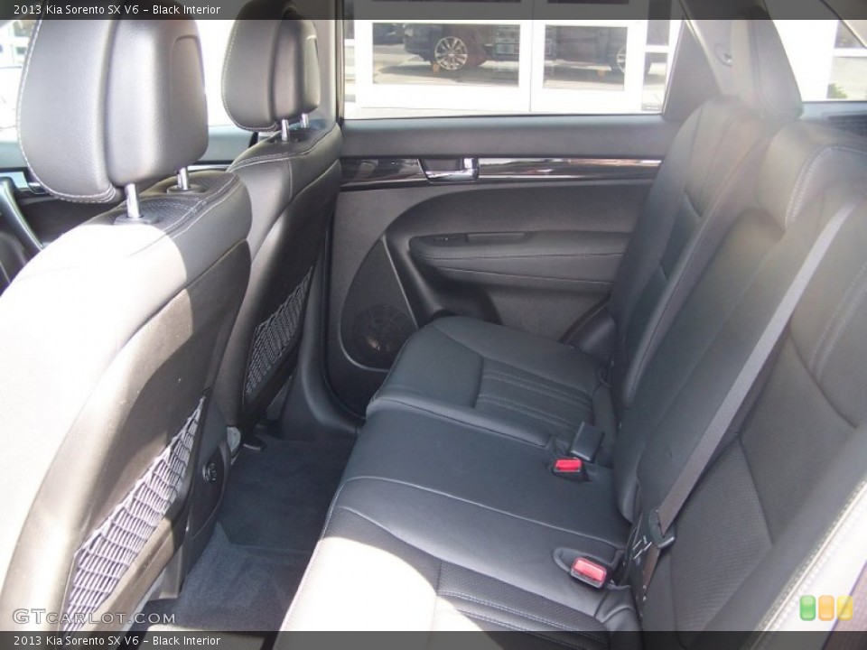 Black Interior Rear Seat for the 2013 Kia Sorento SX V6 #83830381