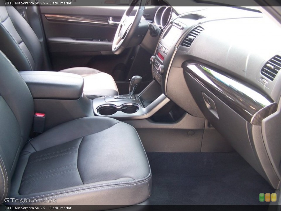 Black Interior Front Seat for the 2013 Kia Sorento SX V6 #83830396