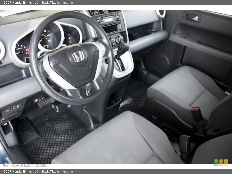 Black/Titanium Interior Prime Interior for the 2007 Honda Element LX #83830546