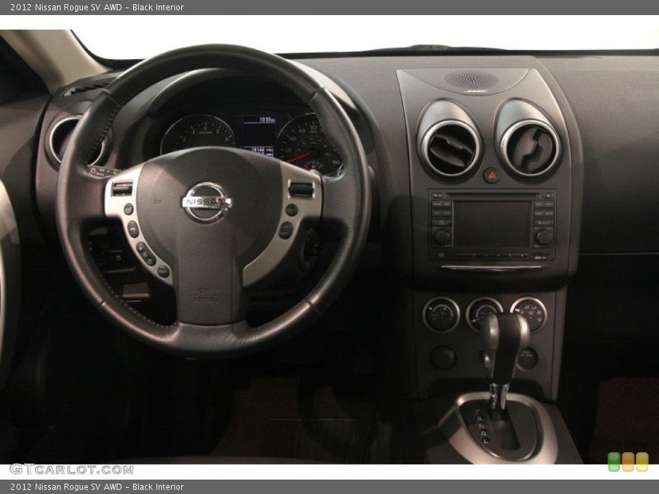 Black Interior Dashboard for the 2012 Nissan Rogue SV AWD #83833897