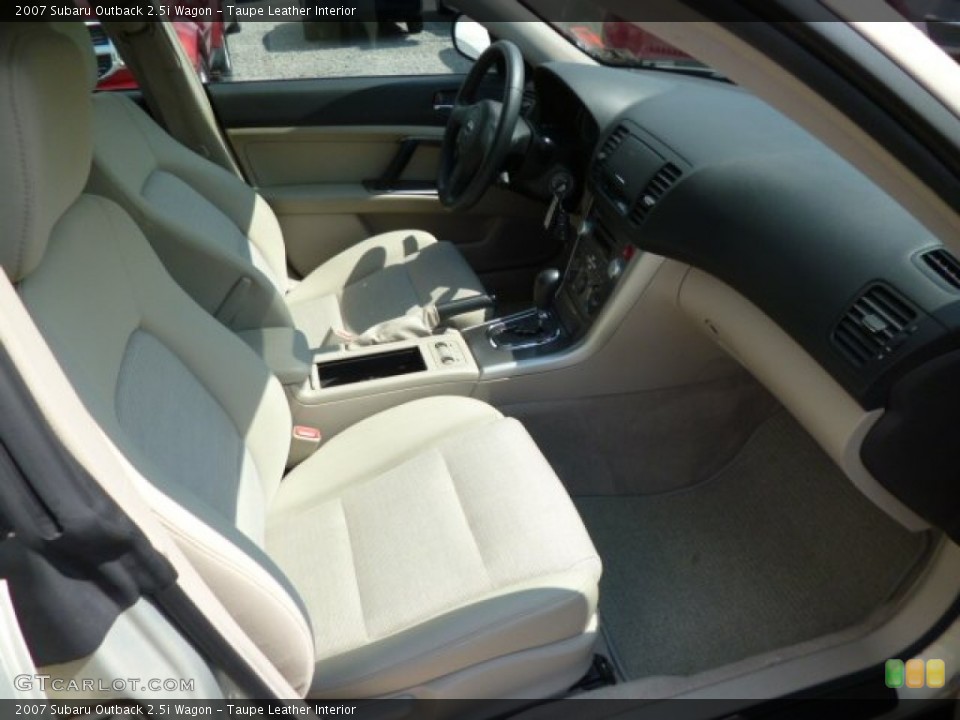 Taupe Leather Interior Front Seat for the 2007 Subaru Outback 2.5i Wagon #83834521