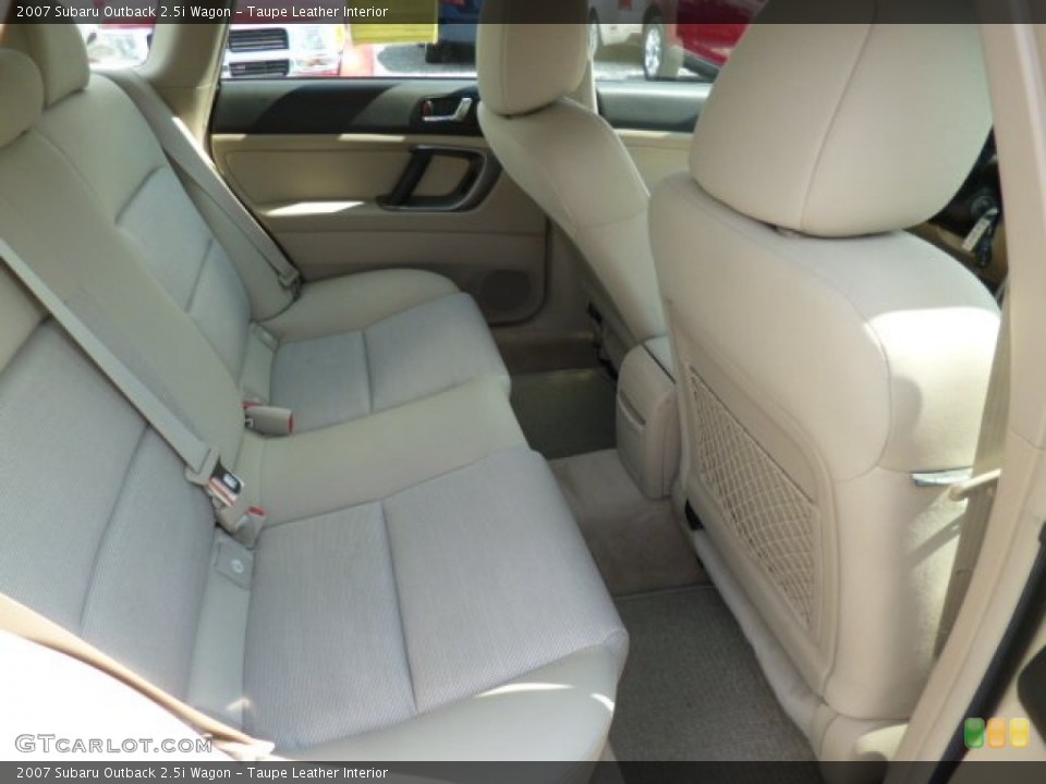 Taupe Leather Interior Rear Seat for the 2007 Subaru Outback 2.5i Wagon #83834527