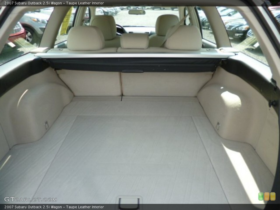 Taupe Leather Interior Trunk for the 2007 Subaru Outback 2.5i Wagon #83834533