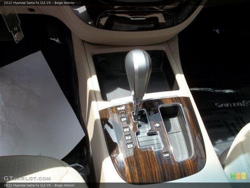Beige Interior Transmission for the 2012 Hyundai Santa Fe GLS V6 #83839566