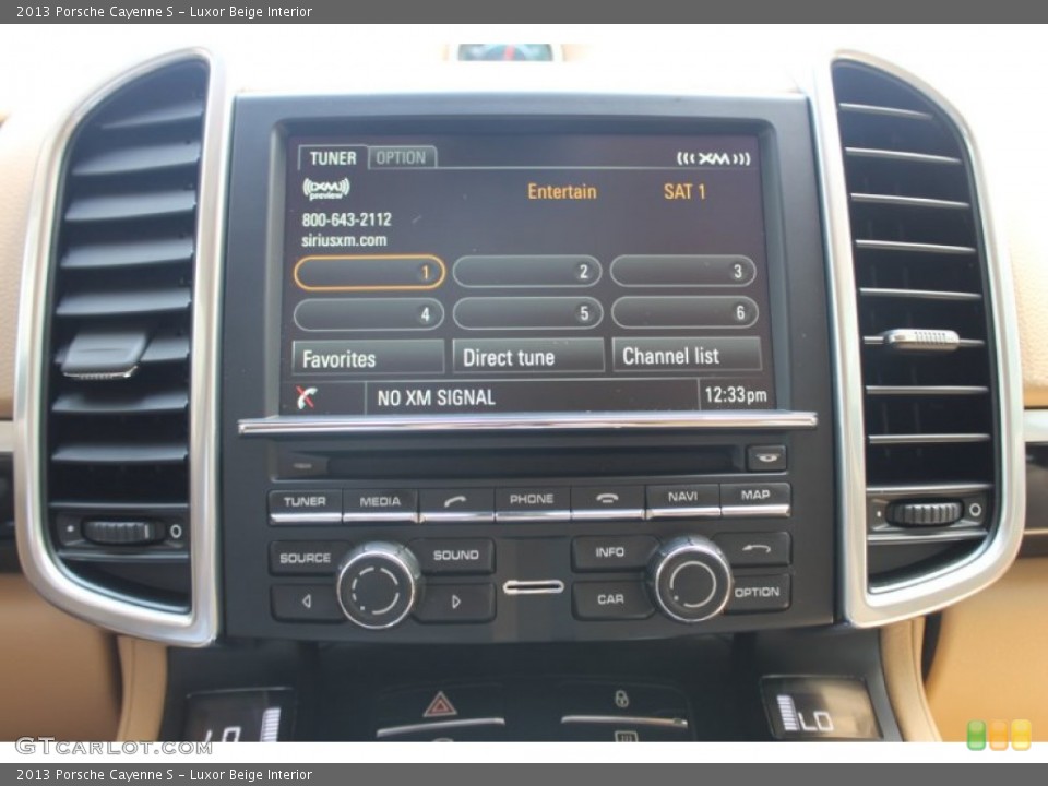 Luxor Beige Interior Controls for the 2013 Porsche Cayenne S #83849583