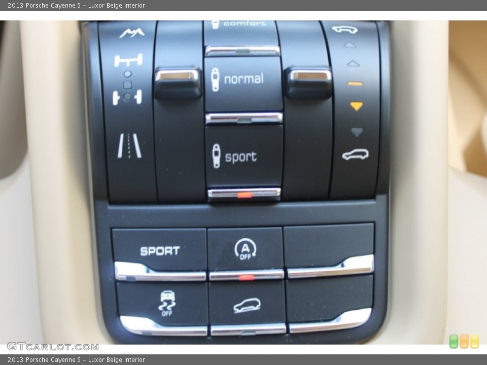 Luxor Beige Interior Controls for the 2013 Porsche Cayenne S #83849646